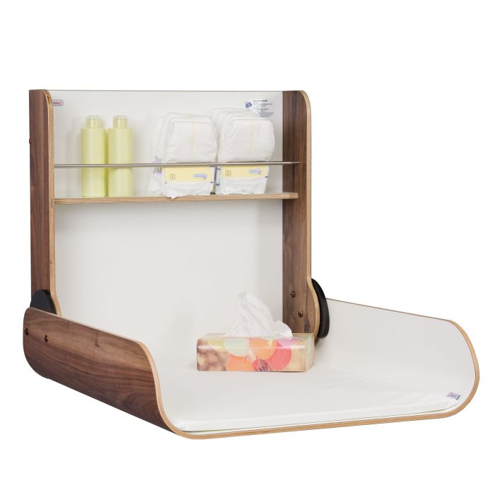 wooden wall mounted changing table