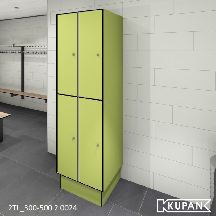 Kupan hoge Compact HPL locker 1820mm x 300mm voor kleedruimtes en personeelslockers, geschikt voor elektronisch pincode slot