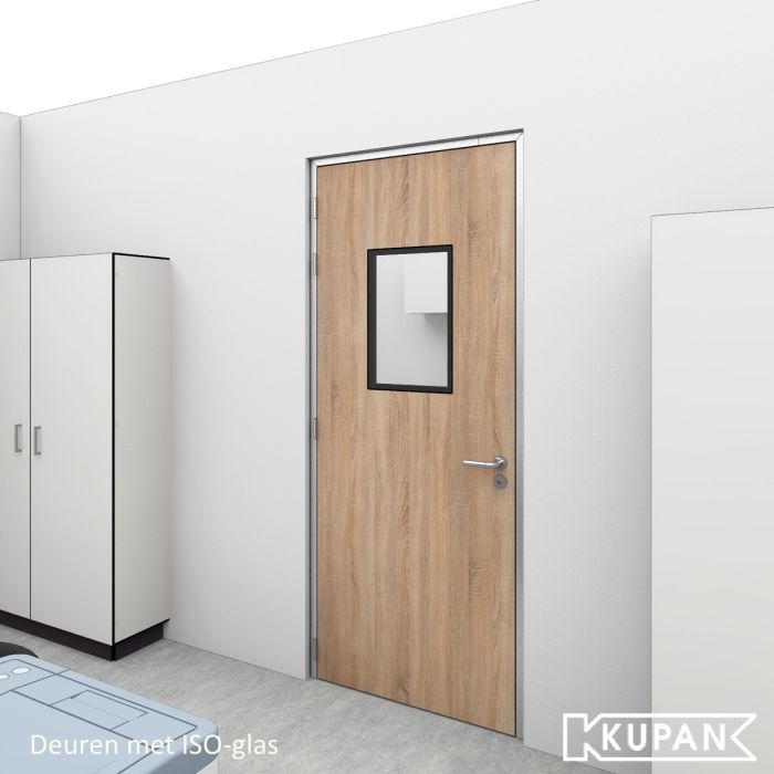 Waterbestendige binnendeur met Flush gemonteerd ISO-glas