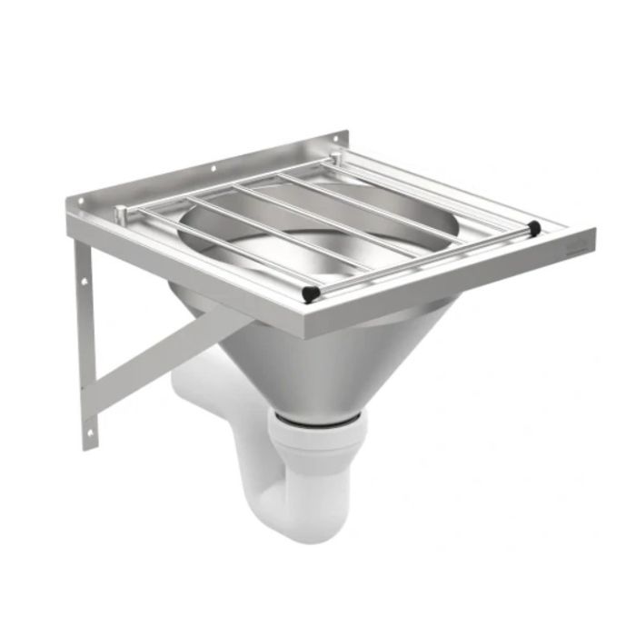 Fecaliënafvoer unit 26462 met sifonafwerking chemisch toilet uitstort wasbak