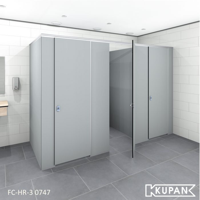Sanitaire scheidingswanden voor Toiletcabines met de wanden direct op de vloer geplaatst