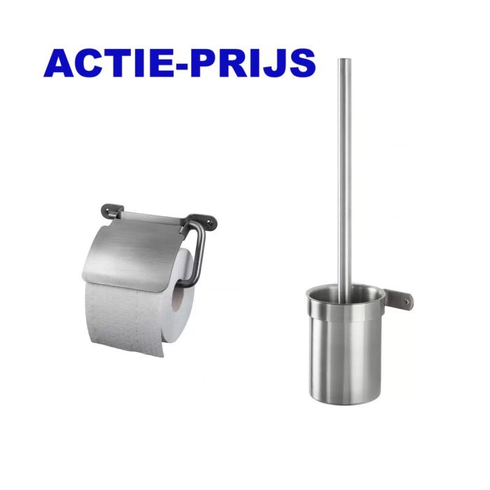 Haceka set RVS
Haceka IXI RVS toiletset, Haceka IXI toiletrolhouder met klep 1208464
Haceka IXI toiletborstelset met houder 1208474
