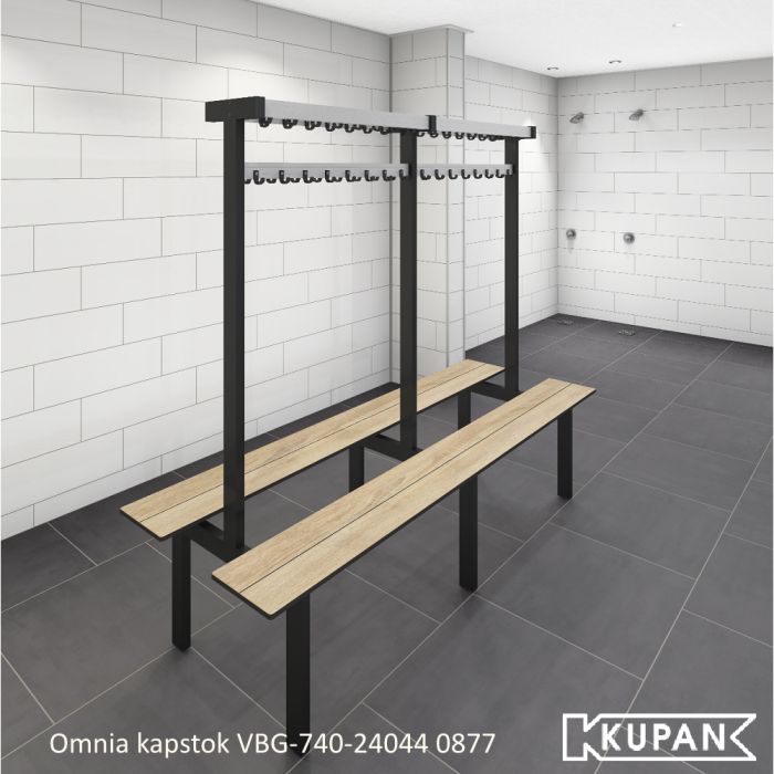 kleedkamerbank oerdegelijk met vaste haken
