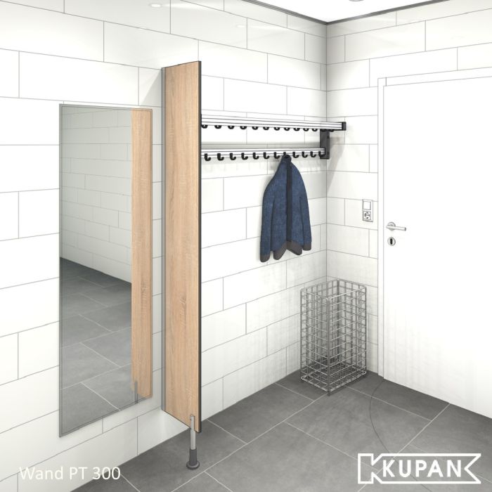 Spatwand, scheidingswand op pootjes