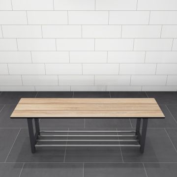 Kleedkamerbank Omnia VBSR-400 met schoenenrek – voor elke professionele kleedruimte