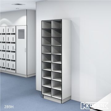 Open vakkenkast, open shelve gowning-room, Schoenenrek, schoenenkast voor kleedruimte, Pharma, cleanroom, Hygiënesluis