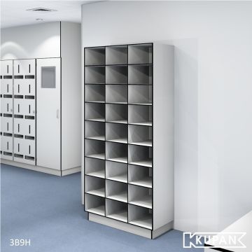 Open vakkenkast, open shelve gowning-room, Schoenenrek, schoenenkast voor kleedruimte, Pharma, cleanroom, Hygiënesluis