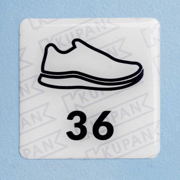 3D aufkleber für Verfügbare Schuh Größen