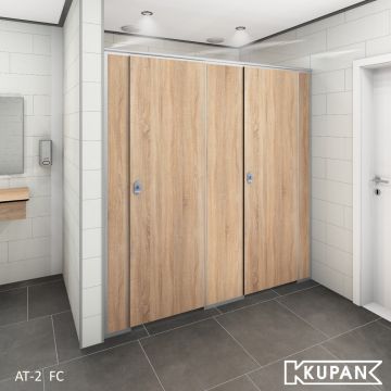 Sanitaire Wanden met Soft close voor toiletruimte