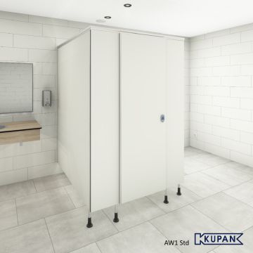 Sanitaire cabine wanden toilet