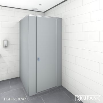 WC cabine sanitaire wanden met Softclose deursluiting