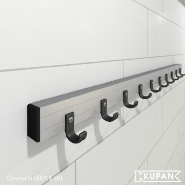Kapstok rail vandalisme bestendig