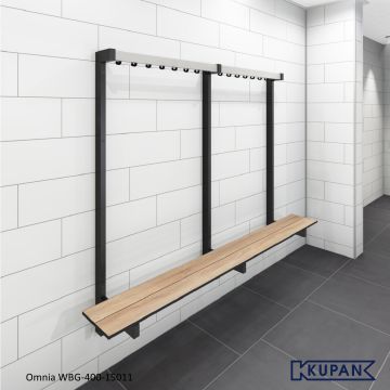 best geteste Kleedkamer wandbank voor sportaccommodaties