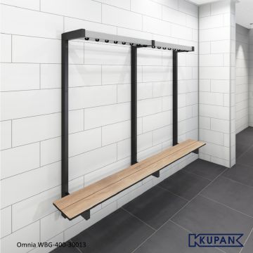 Kleedkamer wand bank WBG 30013