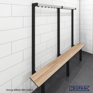 Kleedkamer wandbank