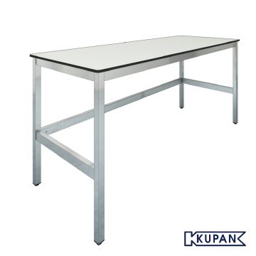 Lab werktafel, Trespa Worktop, Resistance2, rvs frame