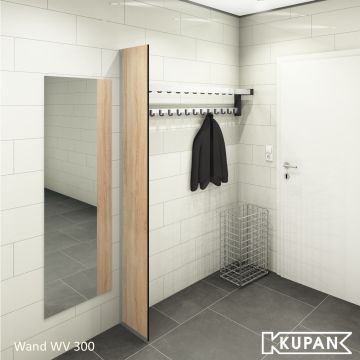 Kupan WV sanitaire scheidingswand met vloeraansluiting – ruimtebesparend en waterdicht