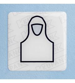 Domed Sticker for disposable cap