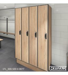 Kupan hoge Compact HPL locker 1820mm x 300mm voor kleedruimtes en personeelslockers, geschikt voor elektronisch pincode slot