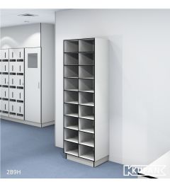 Open vakkenkast, open shelve gowning-room, Schoenenrek, schoenenkast voor kleedruimte, Pharma, cleanroom, Hygiënesluis