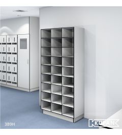 Open vakkenkast, open shelve gowning-room, Schoenenrek, schoenenkast voor kleedruimte, Pharma, cleanroom, Hygiënesluis