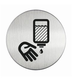 Kupan door sign disinfect hands