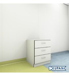 Laboratory underbench cabinet with drawers