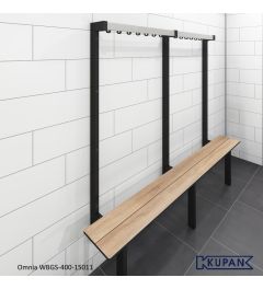 Kleedkamer wandbank