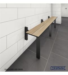 Wandbank met vloer steun