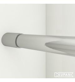 RVS kledingstang Ø33,7 mm met muurflenzen" title="RVS 316 kledingstang Ø33,7 mm – met muurflenzen