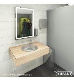 Wastafel Wastableau type luxemburg, voor commercieel gebruik, campings, Horeca, industrie